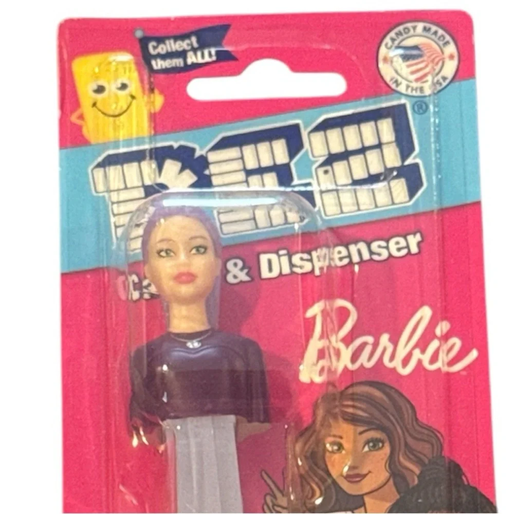 2024 Barbie PEZ Dispenser Purple Hair NEW Sealed